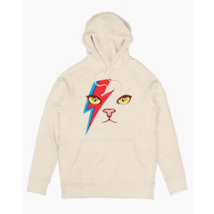 Rock singer David Bowie Face retro oversized high street hooded sweatshirt
