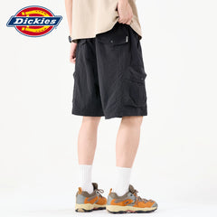 Dickies帝酷适新款直筒五分裤男士夏季宽松薄款抽绳工装休闲短裤Y
