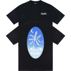 Trapstar Palm Tree Night Oval Graphic Tee - Black