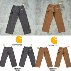 Foreign trade Carhartt woodworking Japanese workwear style jeans for men and women, loose casual straight tube for couples