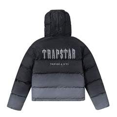 Trapstar Ombre Fade Puffer Jacket - Black/Grey