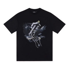 Trapstar Eagle & Broken Chains Graphic Tee - Black