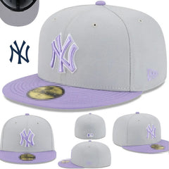 Big Four American League sports teams cross-border embroidered baseball cap size cap flat brimmed cap Dodger Yankees baseball cap (37)