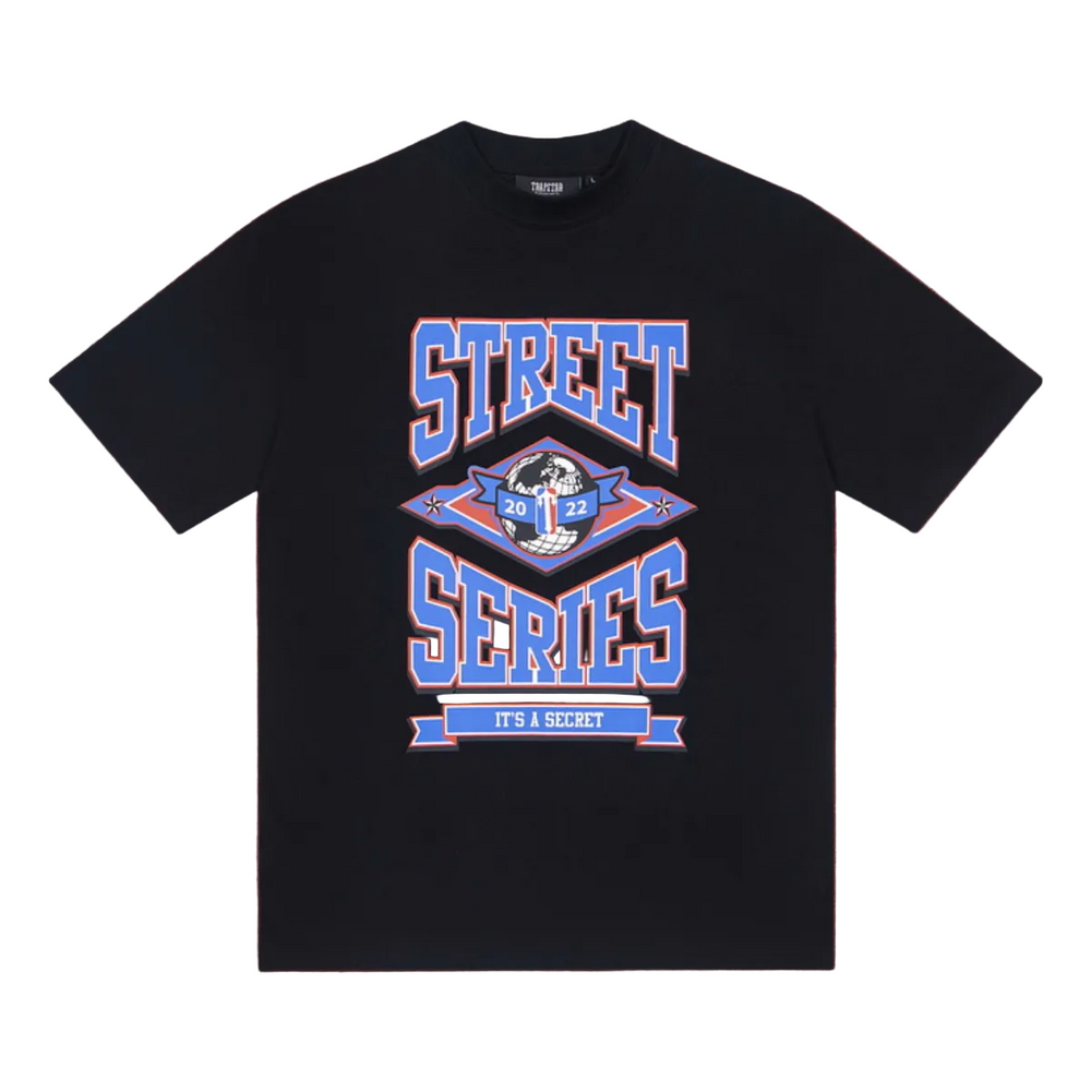 Trapstar Street Series Collegiate Graphic Tee - Black