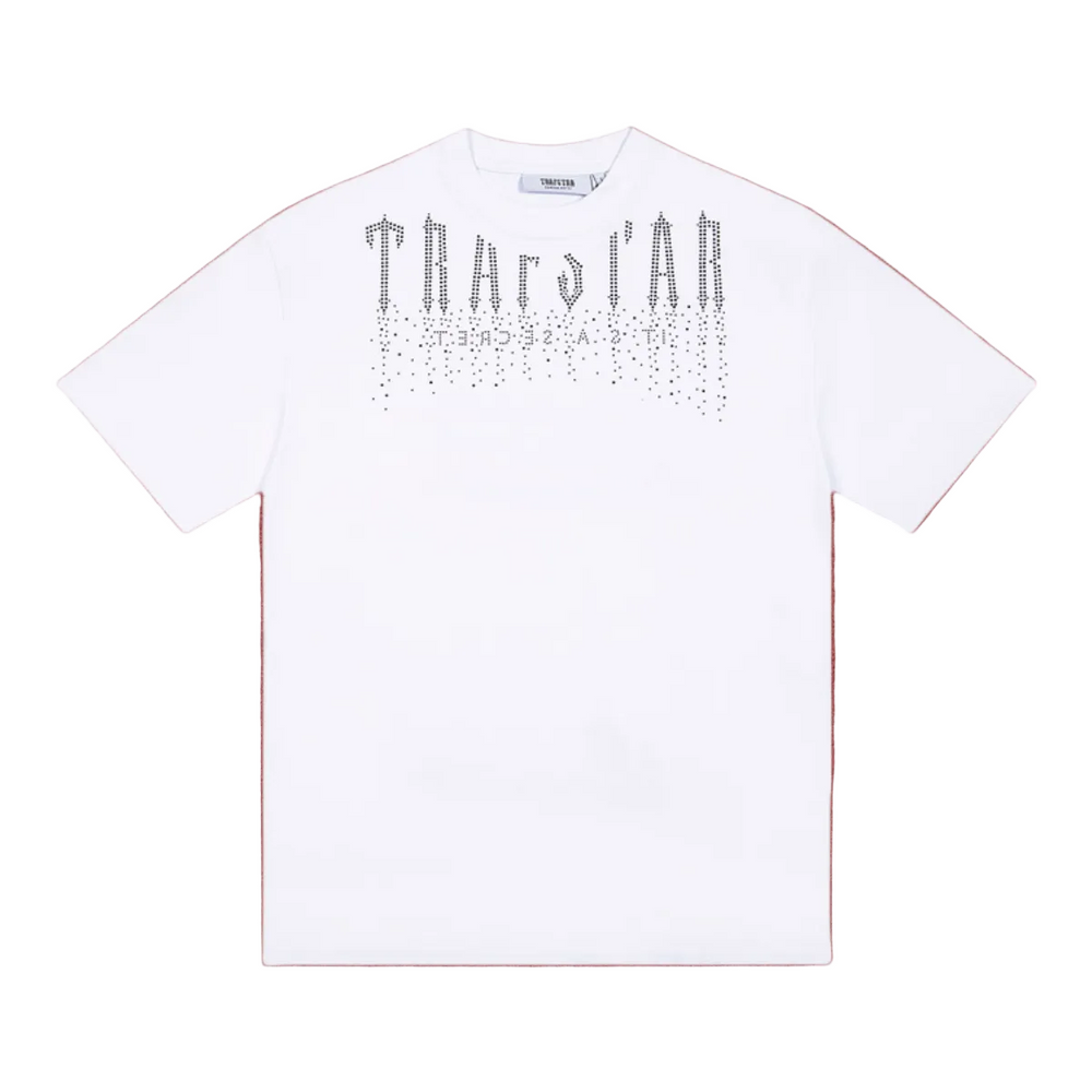 Trapstar Dripping Gothic Lettering Graphic Tee - White