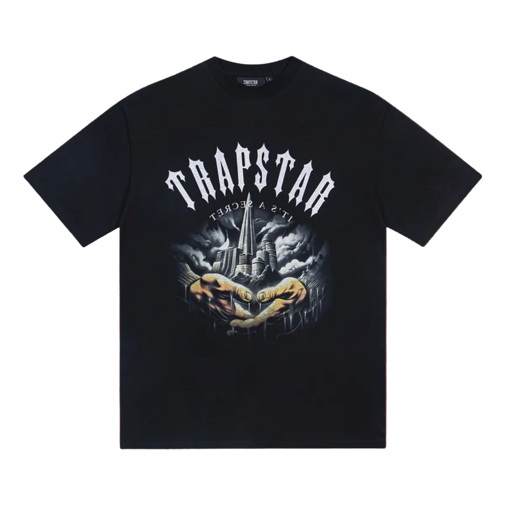 Trapstar Castle Hands Graphic Tee - Black