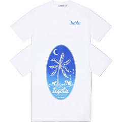 Trapstar Palm Tree Night Oval Graphic Tee - White