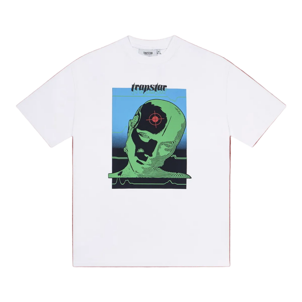 Trapstar Cyberpunk Target Head Graphic Tee - White