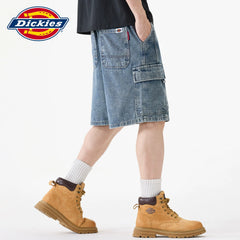 Dickies Emperor Cool Suitable American Retro Quarter Pants Men's Summer Big Pocket Thin Work Clothes Cowboy Shorts Y