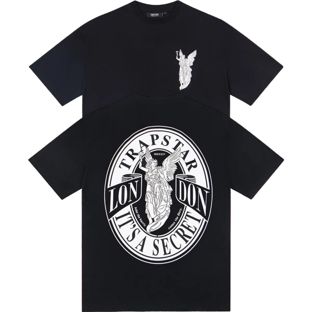 Trapstar Archangel Circular Seal Graphic Tee - Black