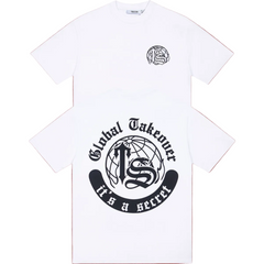 Trapstar Global Takeover Globe & "TS" Graphic Tee - White