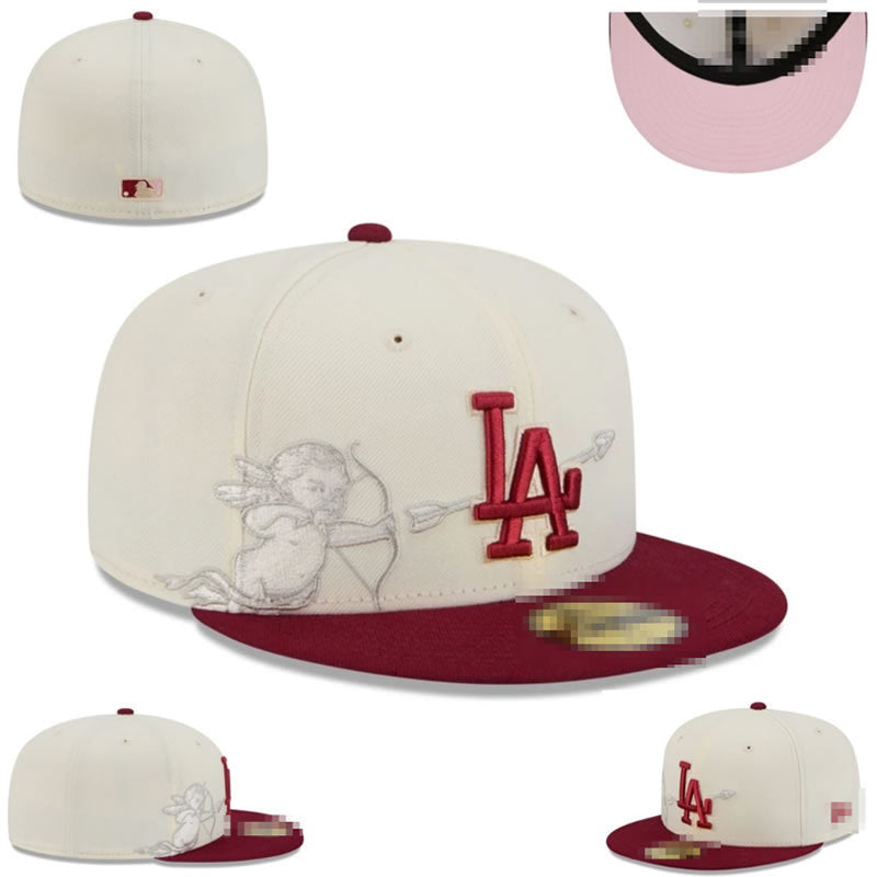 Big Four American League sports teams cross-border embroidered baseball cap size cap flat brimmed cap Dodger Yankees baseball cap (18)