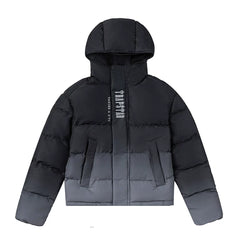 Trapstar Ombre Fade Puffer Jacket - Black/Grey