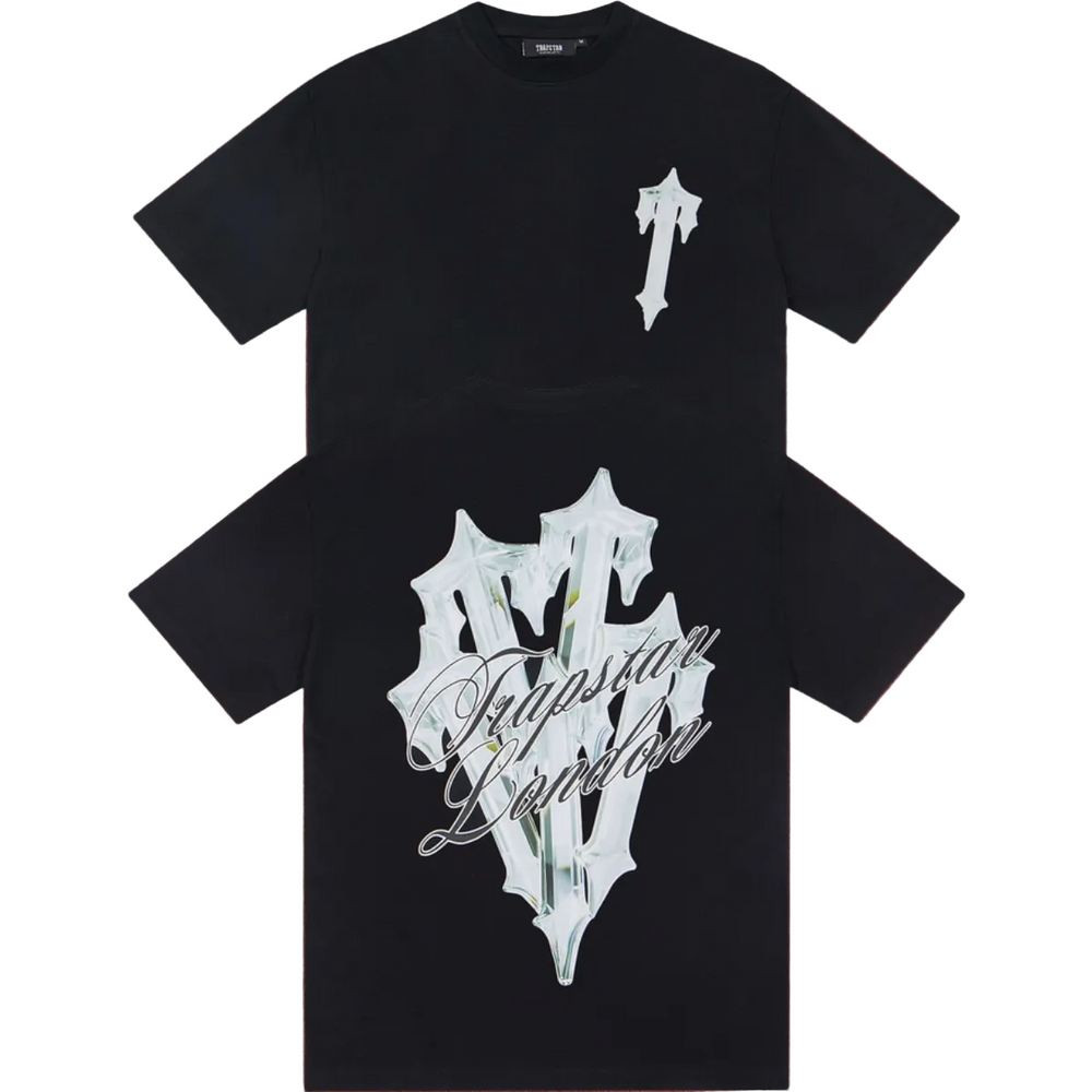 Trapstar Lily Flower & London Script Tee - Black