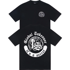 Trapstar Global Takeover Globe & "TS" Graphic Tee - Black