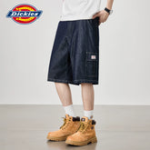 Dickies Emperor Cool Suitable Lyocell Denim Shorts Men's Summer Multi Pocket Casual Middle Pants Straight Leg Pants M