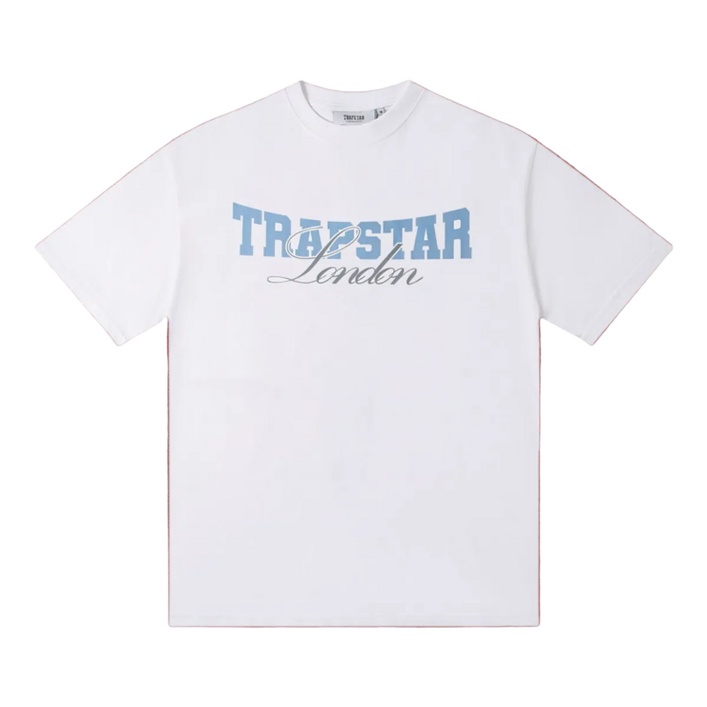 Trapstar London Collegiate Arch Graphic Tee - White/Blue