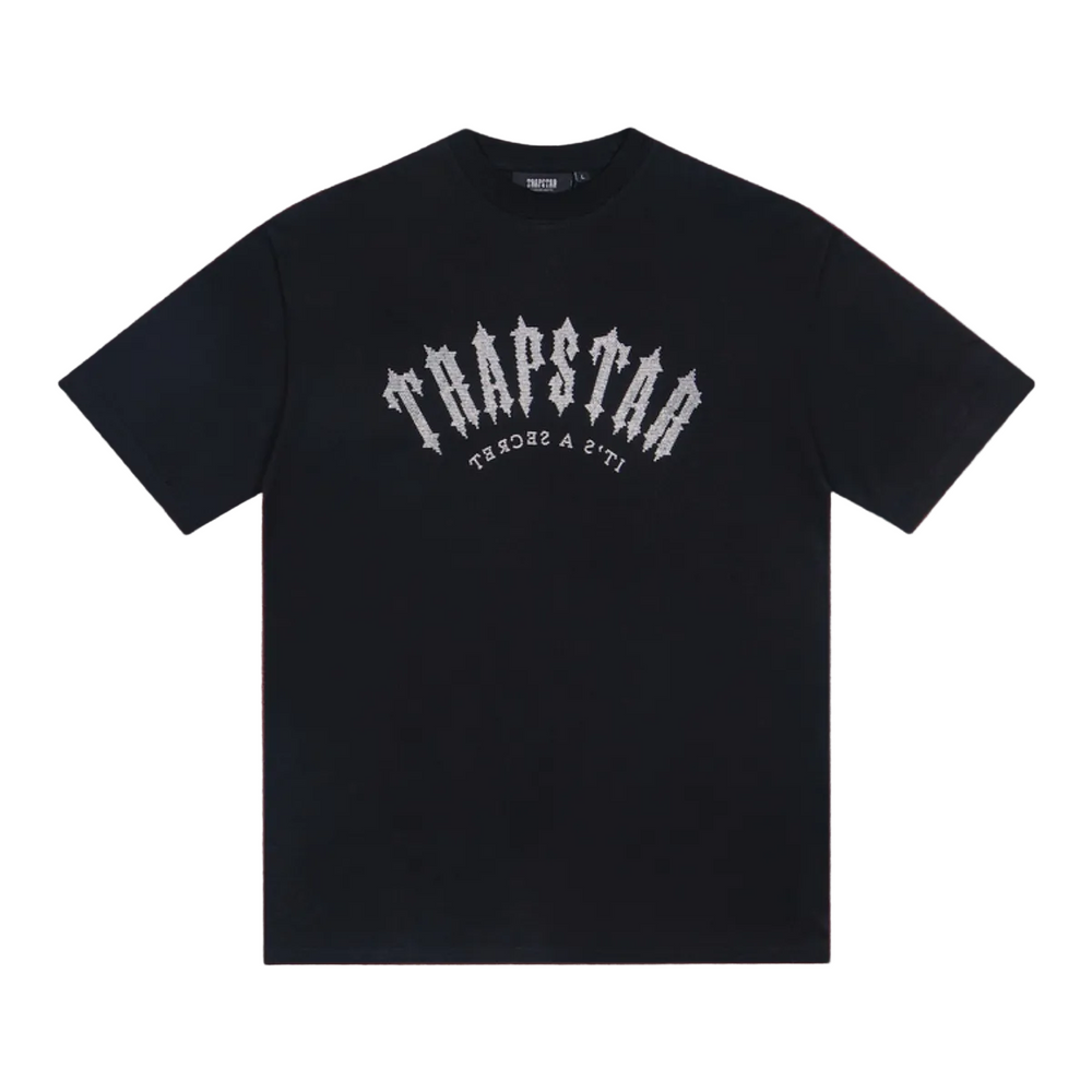 Trapstar Spiky Gothic Arch Logo Tee - Black