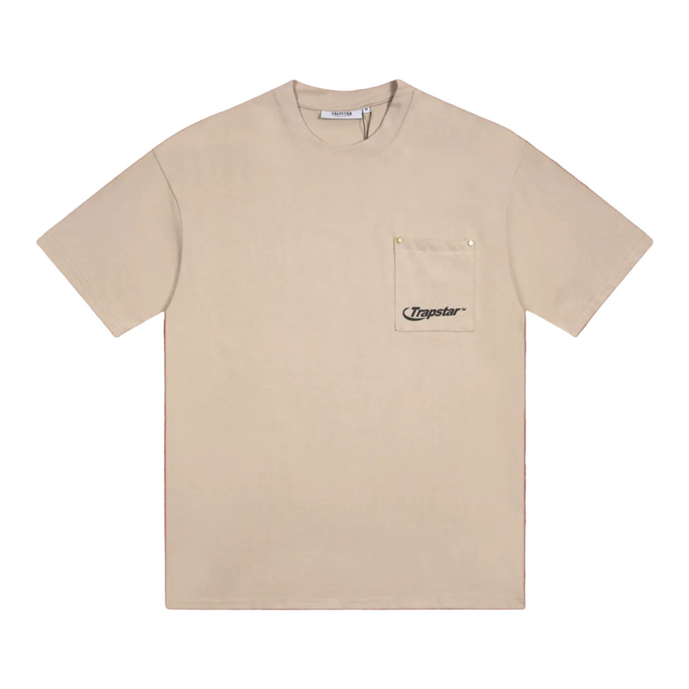 Trapstar Utility Pocket Graphic Tee - Sand/Khaki