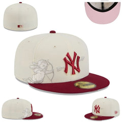 Big Four American League sports teams cross-border embroidered baseball cap size cap flat brimmed cap Dodger Yankees baseball cap (19)
