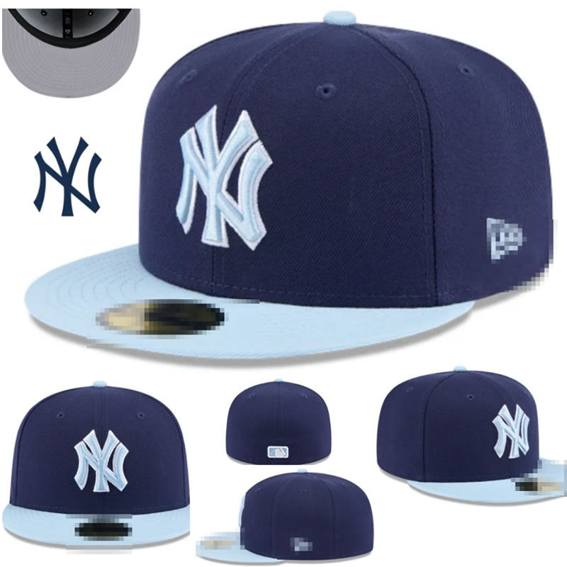 Big Four American League sports teams cross-border embroidered baseball cap size cap flat brimmed cap Dodger Yankees baseball cap (36)