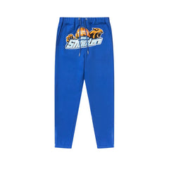Trapstar Style Autumn/Winter Shooters Graphic Sweatpants - Royal Blue
