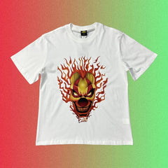 Corteiz Red Heart Ship Logo Graphic Black T-Shirt