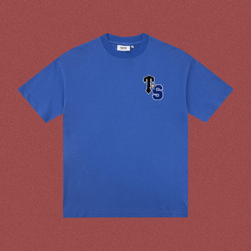Trapstar "TS" Monogram Chest Logo Tee - Royal Blue