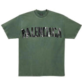 Balenciaga New Tape Type T-Shirt in Green