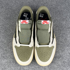 Travis Scott x Air Jordan 1 Retro Low OG SP 'Reverse Olive / Medium Olive' (B-GRADE VERSION)
