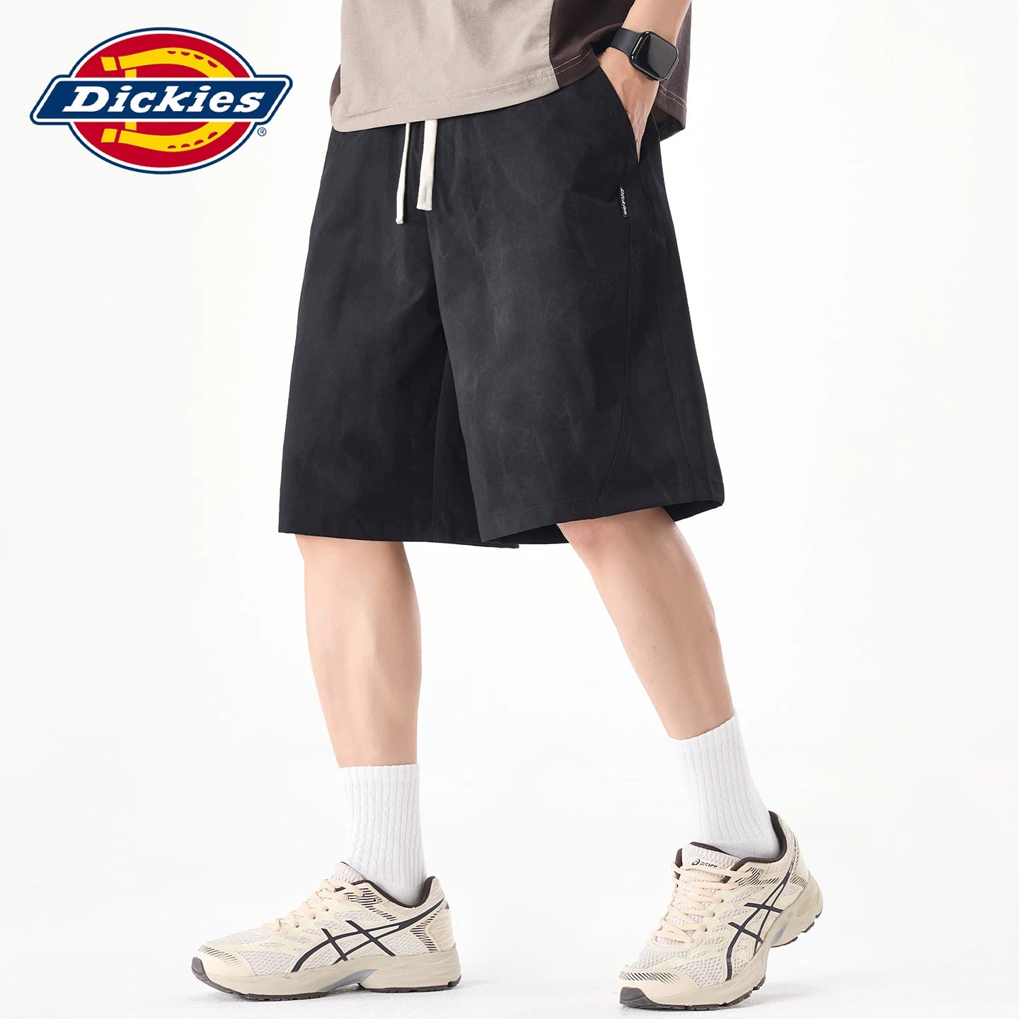 Dickies Emperor Cool Suitable Thin Summer New Style Drawstring Casual Sports Shorts Men's Loose Straight Leg Pentagram Pants Y