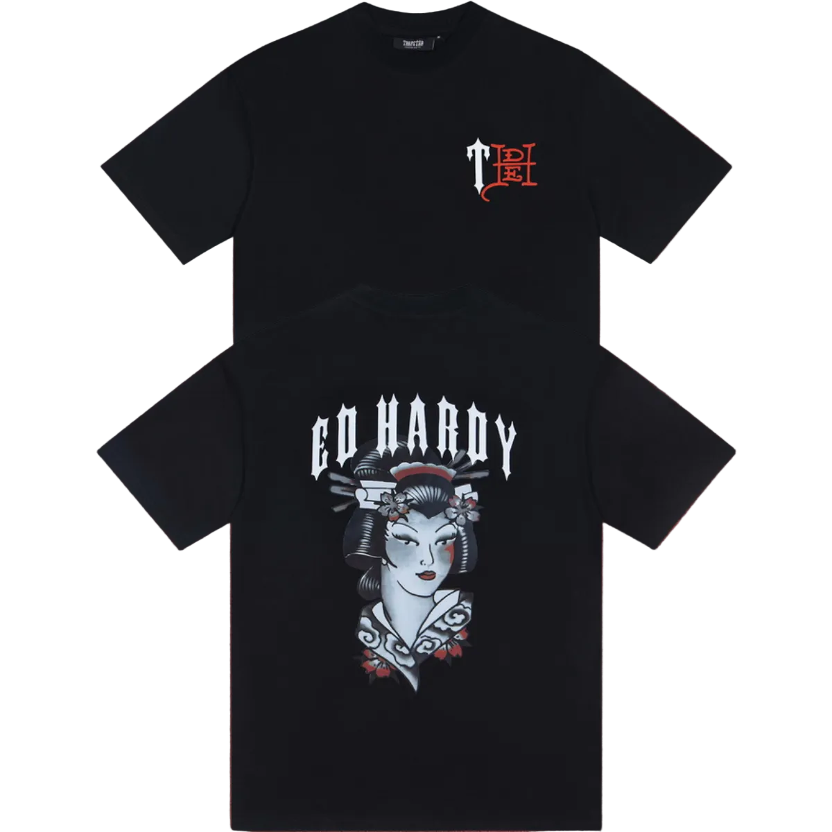 Trapstar x Ed Hardy Geisha Graphic Tee - Black
