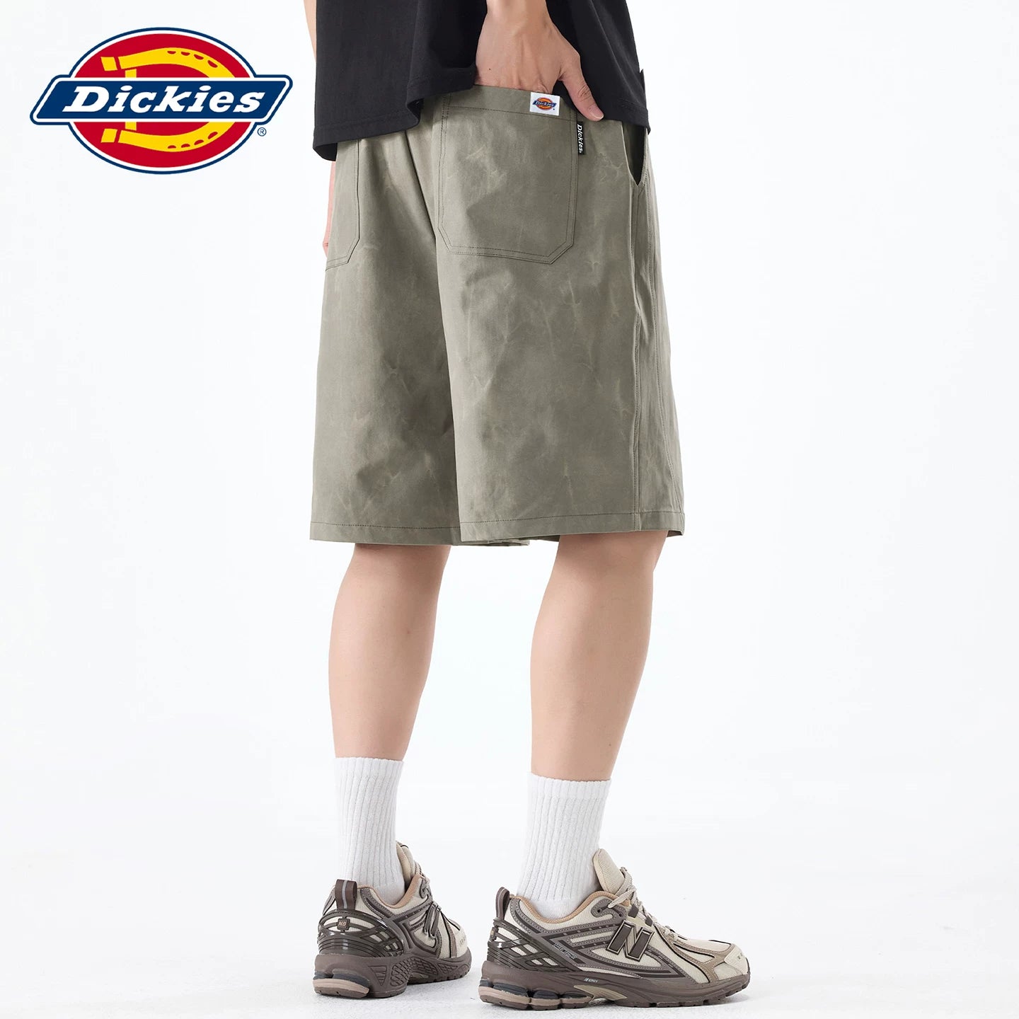 Dickies Emperor Cool Suitable Thin Summer New Style Drawstring Casual Sports Shorts Men's Loose Straight Leg Pentagram Pants Y