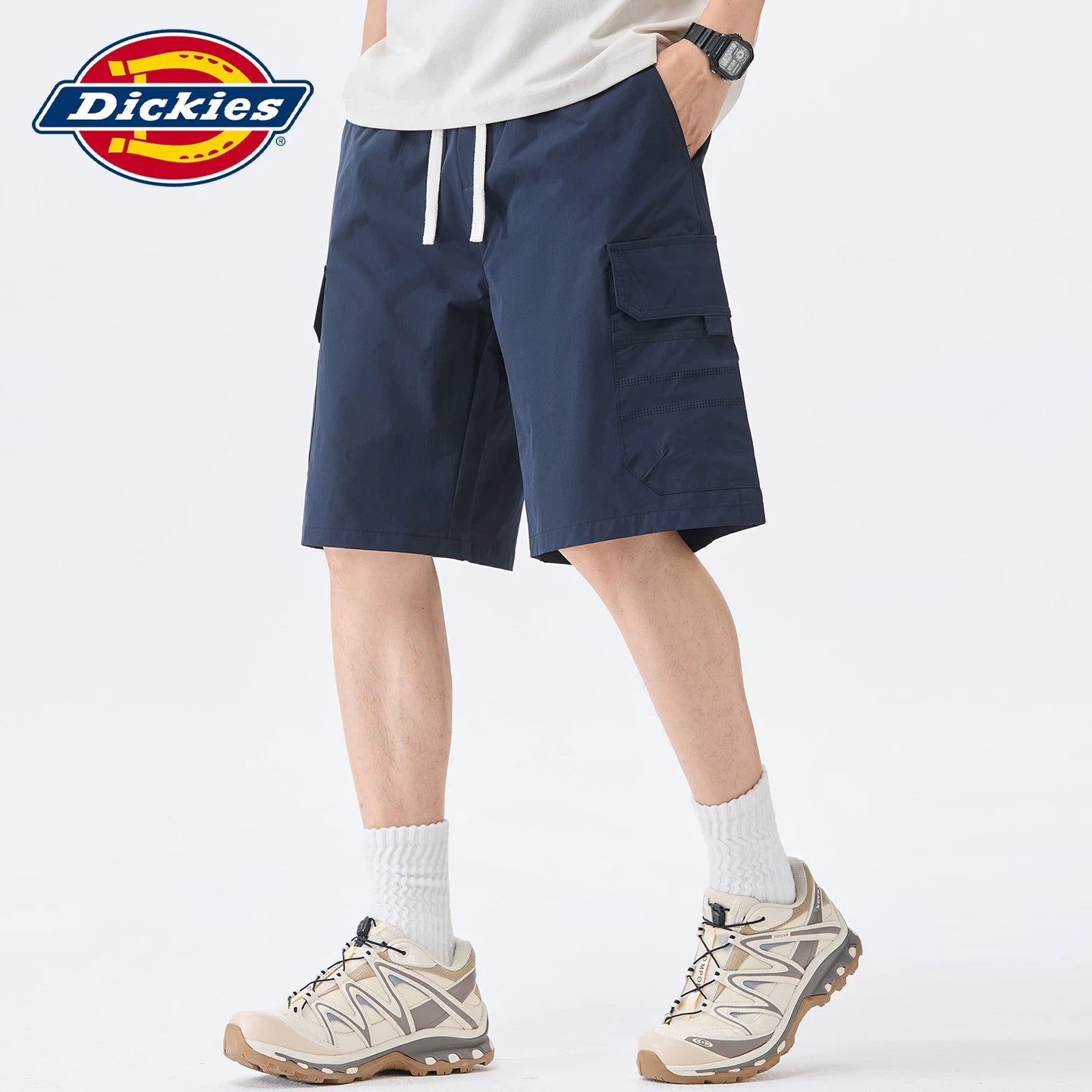 Dickies帝酷适复古工装休闲短裤男士夏季大口袋薄款直筒五分裤子Y