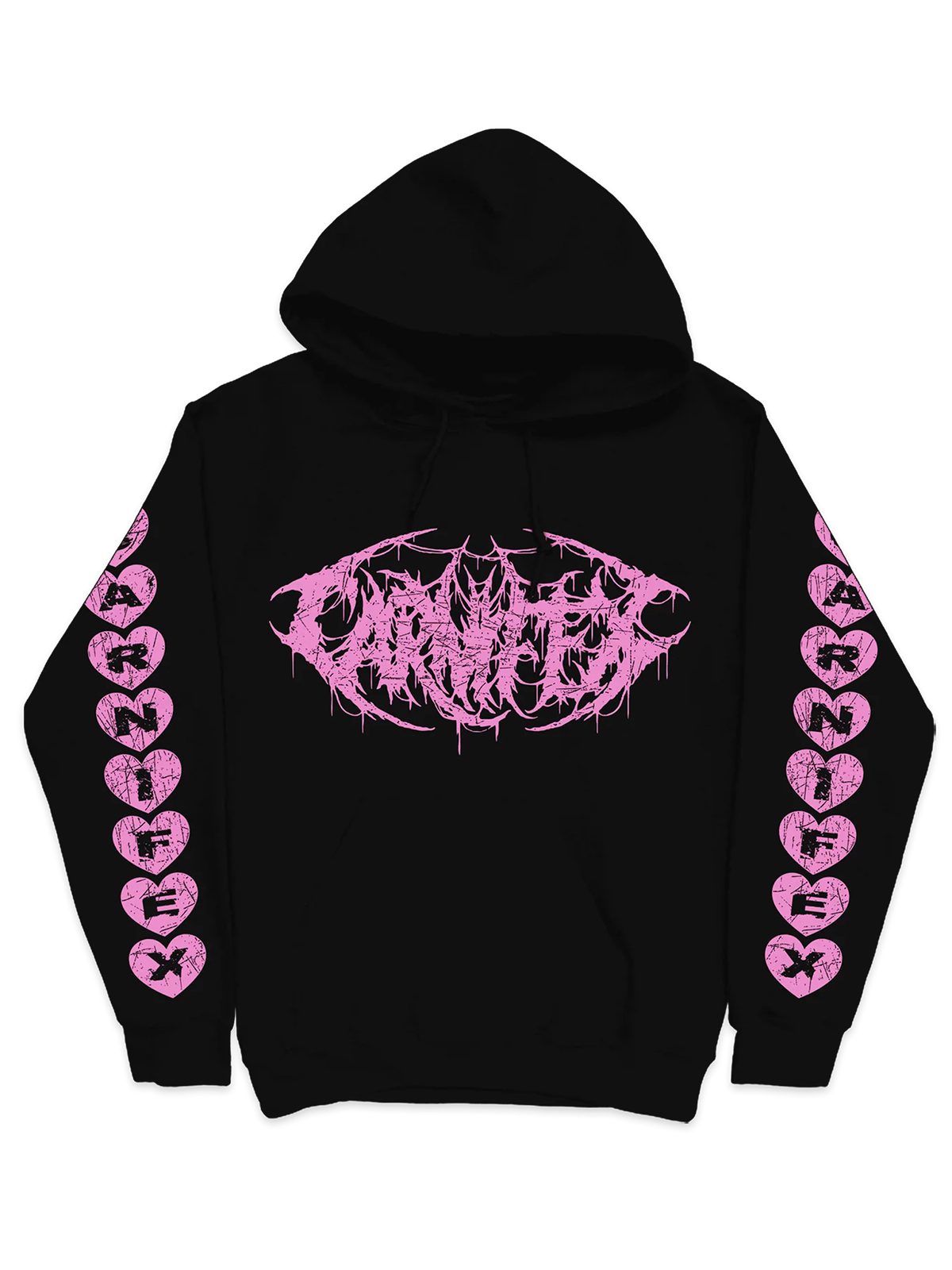 Carnifex Black Gold Dark Rock Series American Trendy Brand Cool Hip Hop Music Men's Hooded Hoodie Autumn