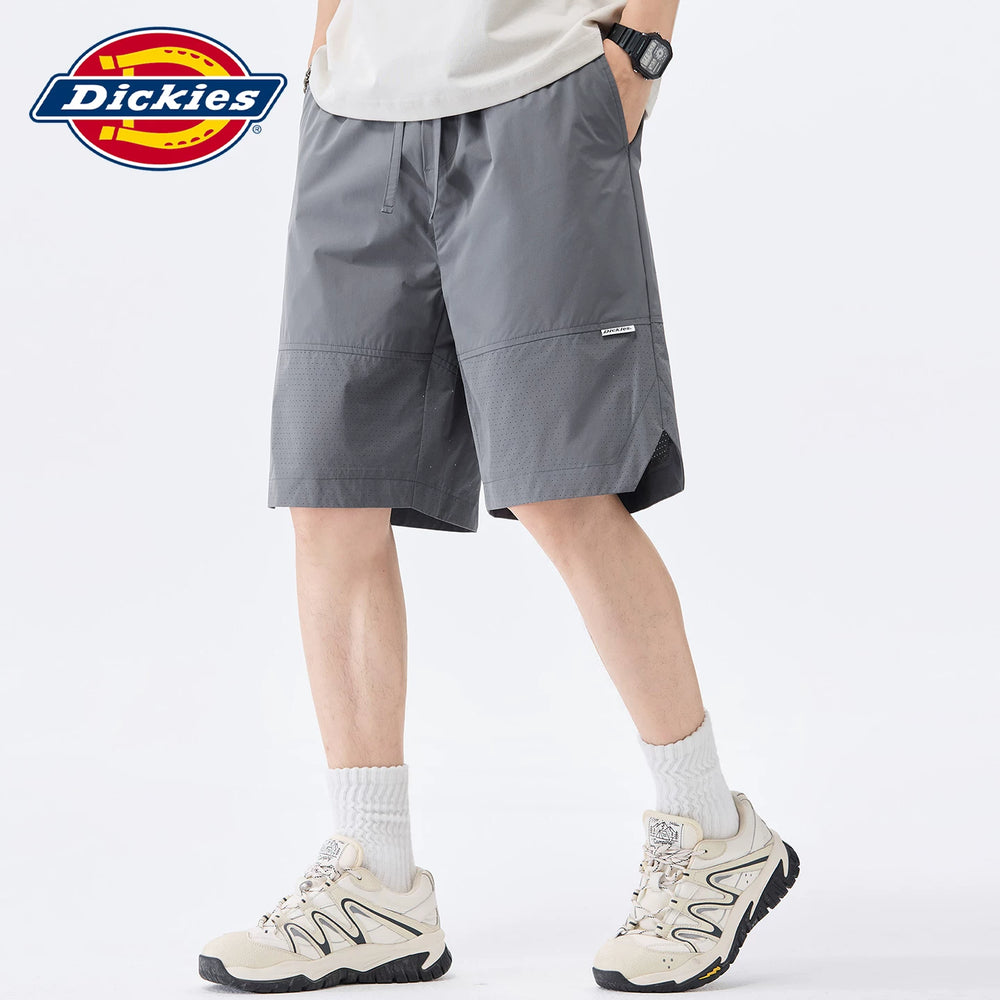 Dickies Cool Men's Five Leg Pants Summer New Mesh Thin Loose Straight Drawstring Casual Shorts Y