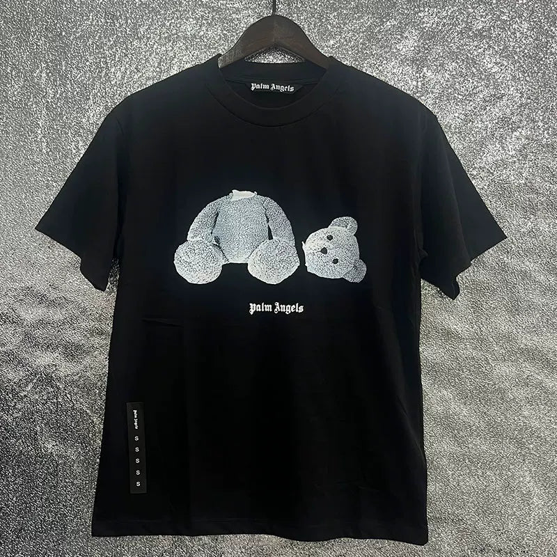Palm Angel Headless Bear Fish Men's Round Neck T-shirt Angels Summer Loose PA Top Hoodie Short Sleeve (10)