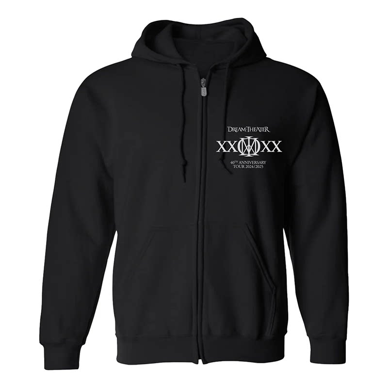 25 Years Dream Theater Avant garde Rock Metal Band Men's Hooded Cardigan Zipper Jacket