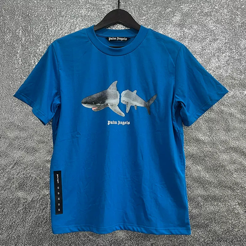 Palm Angel Headless Bear Fish Men's Round Neck T-shirt Angels Summer Loose PA Top Hoodie Short Sleeve (24)