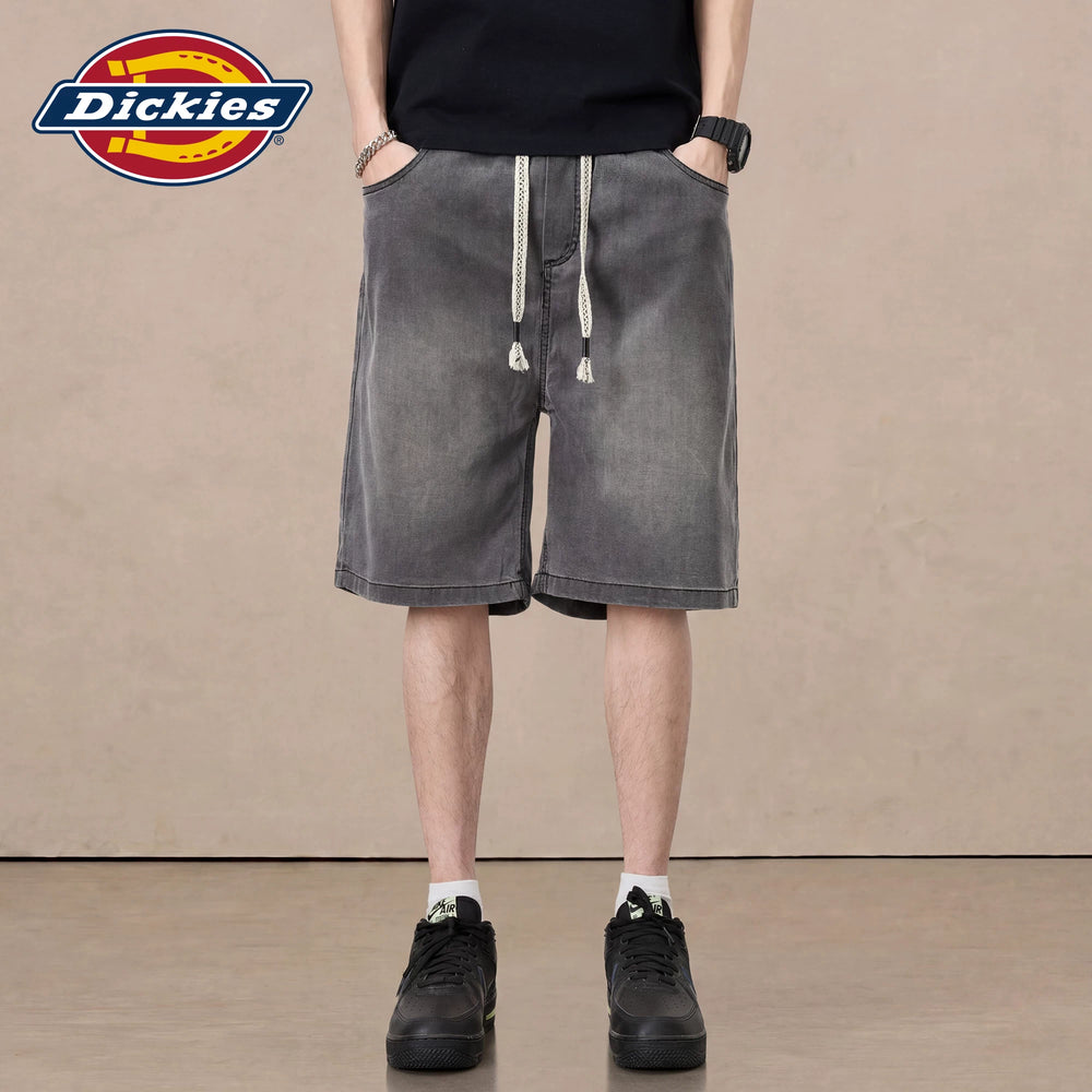 Dickies帝酷适牛仔短裤新款男复古休闲潮流时尚宽松垂感直筒裤子M