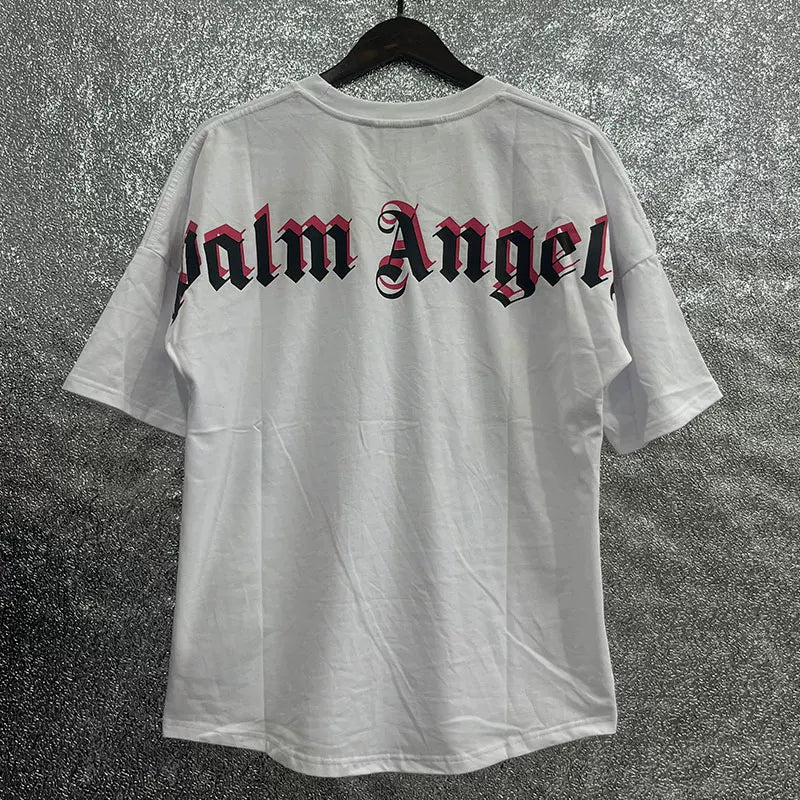 Palm Angel Headless Bear Fish Men's Round Neck T-shirt Angels Summer Loose PA Top Hoodie Short Sleeve (14)