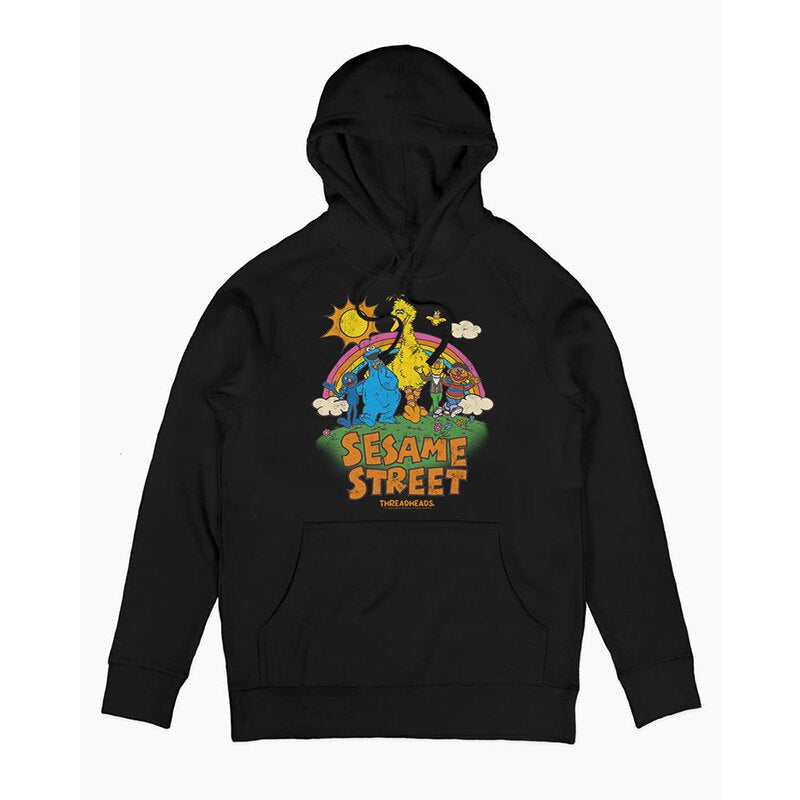 SESAME STREET FRIENDS芝麻街朋友 经典古着高街vintage连帽卫衣