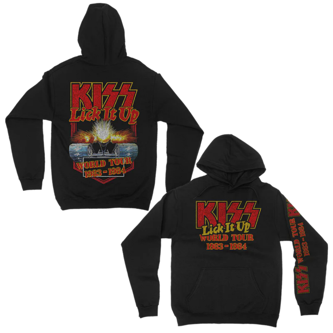 Autumn and Winter Kiss American Retro Rock Heavy Band Dark Men's Cotton Loose Hoodie Hoodie Hoodie Men's Sweatshirt