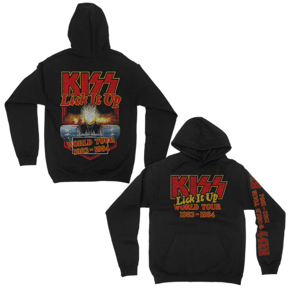 Autumn and Winter Kiss American Retro Rock Heavy Band Dark Men's Cotton Loose Hoodie Hoodie Hoodie Men's Sweatshirt