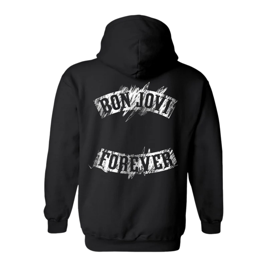 2025 New Bon Jovi American Retro Back Picture Heavy Cotton Warm Men's Hoodie Hoodie