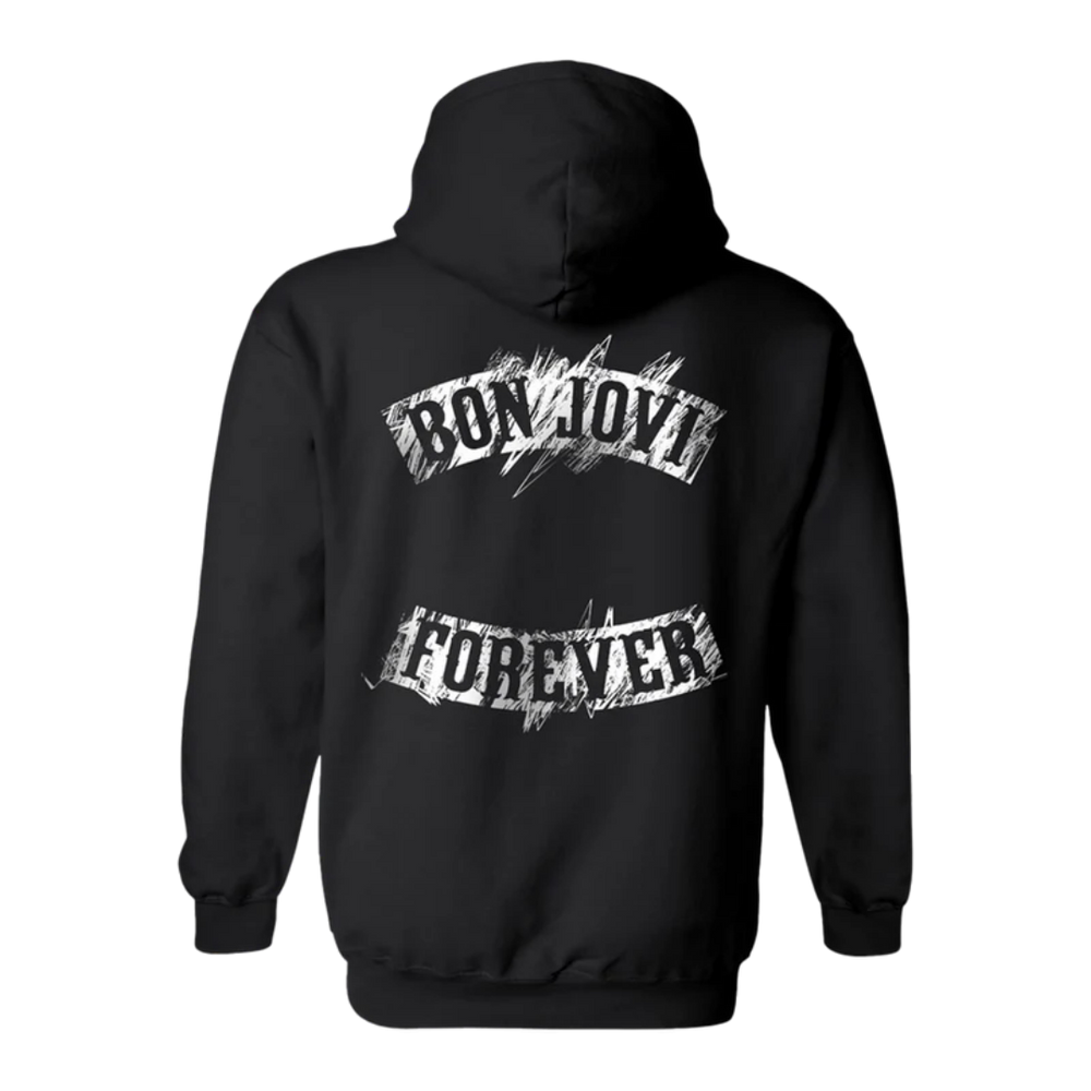 2025 New Bon Jovi American Retro Back Picture Heavy Cotton Warm Men's Hoodie Hoodie