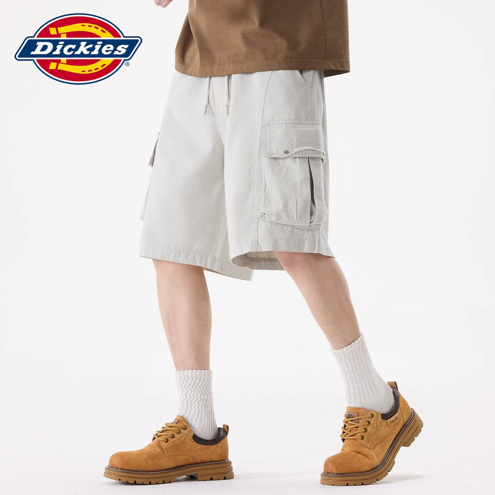 Dickies Cool Summer New Loose Straight Casual Shorts Men's Work Clothes Thin Drawstring Pentagram Pants Y