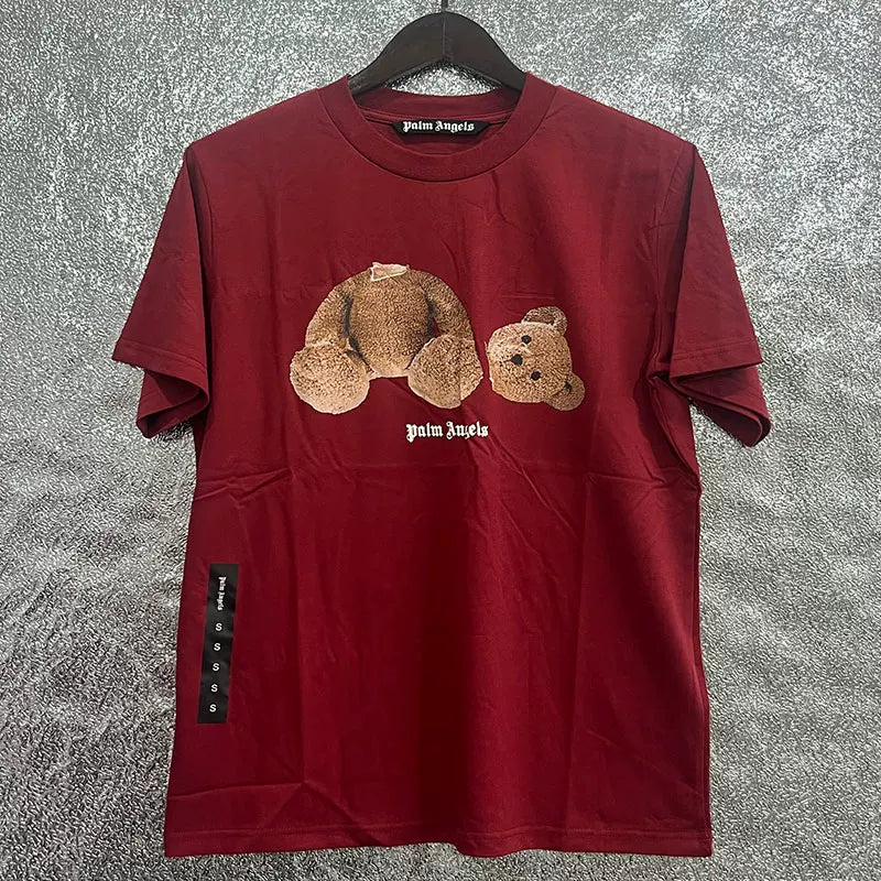 Palm Angel Headless Bear Fish Men's Round Neck T-shirt Angels Summer Loose PA Top Hoodie Short Sleeve (28)