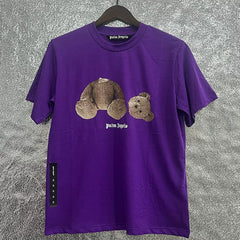 Palm Angel Headless Bear Fish Men's Round Neck T-shirt Angels Summer Loose PA Top Hoodie Short Sleeve (28)