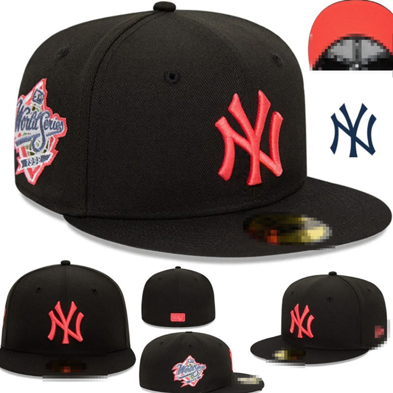 Big Four American League sports teams cross-border embroidered baseball cap size cap flat brimmed cap Dodger Yankees baseball cap (22)
